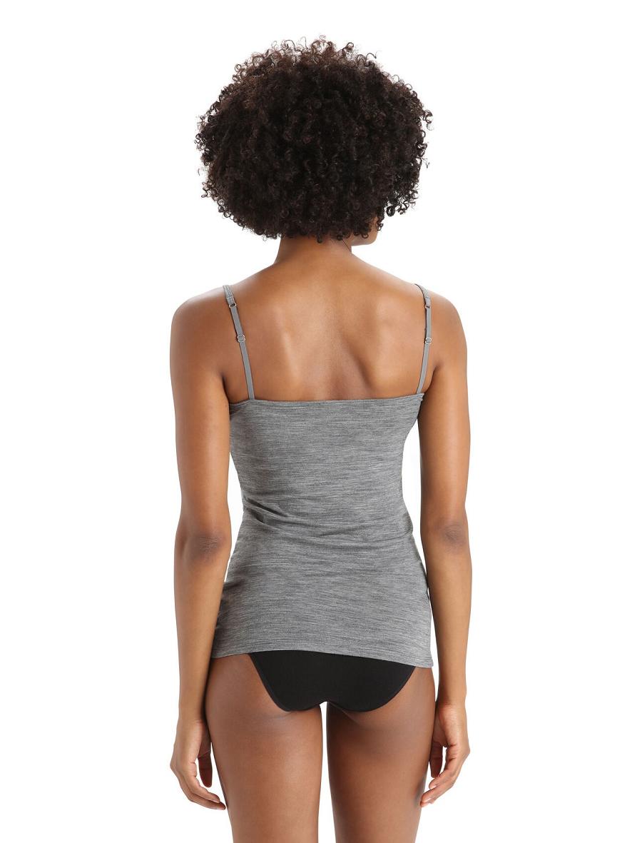 Bielizny Icebreaker Merino Siren Cami Singlet Damskie Szare | PL 1250FDNM